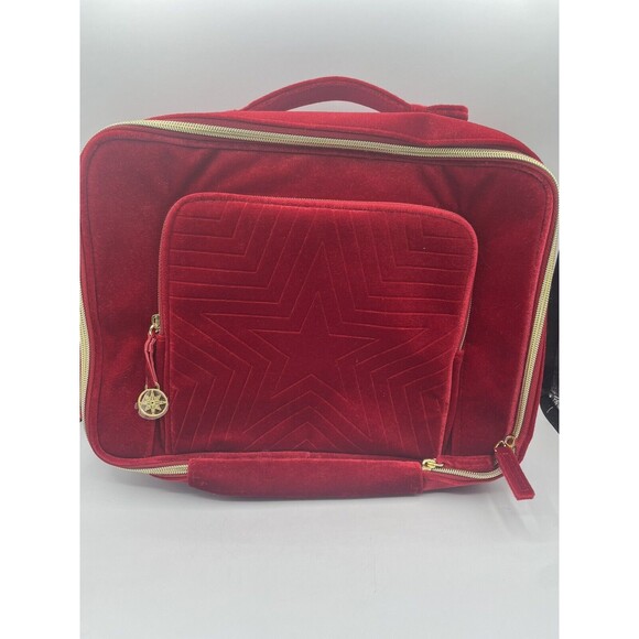 Estee Lauder Bag 2023 Limited Edition Red Velvet with Handle - Picture 1 of 13